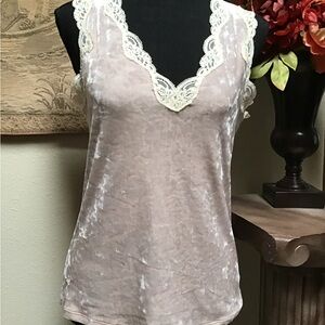 Banana Republic Cream Lace Detail Top